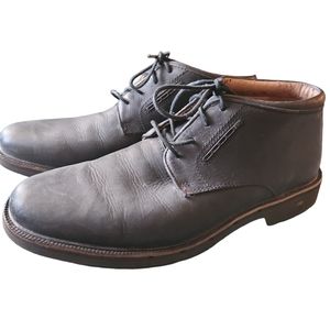 Clarks Unstructured Oxford Mens Size 8 M   Leather  Black Comfort Shoes lace up